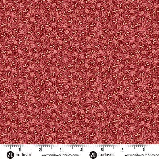Andover Always and Forever 1664 R Berry Blossoms By The Yard
