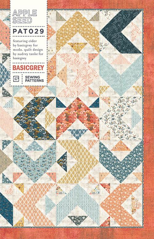 APPLE SEED- BASICGREY Quilt Pattern 029 DIGITAL DOWNLOAD