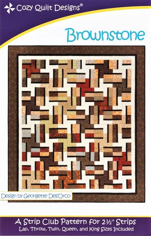 BROWNSTONE - Cozy Quilt Designs Pattern DIGITAL DOWNLOAD