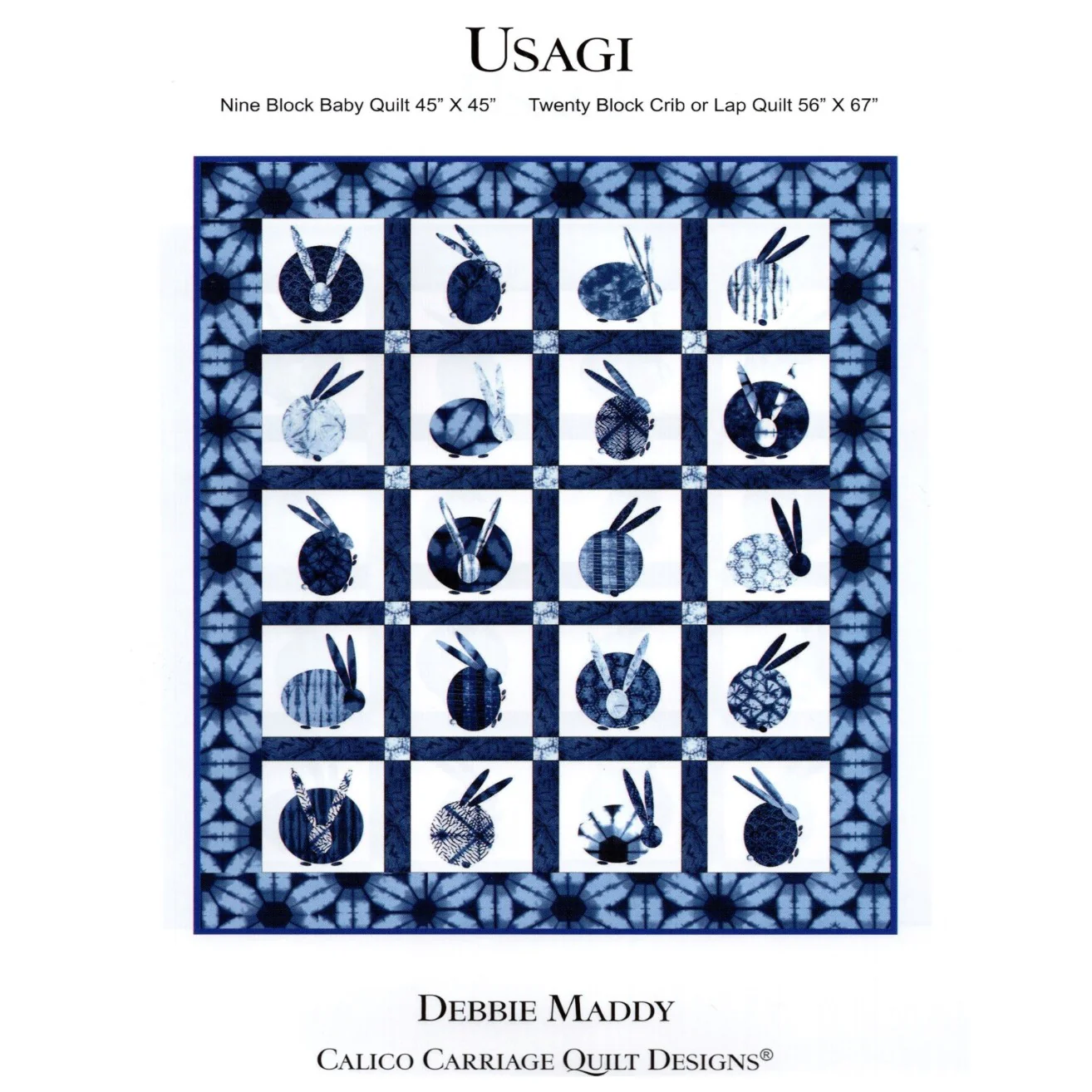USAGI - Calico Carriage Quilt Designs Pattern CCQD170 - Image 3