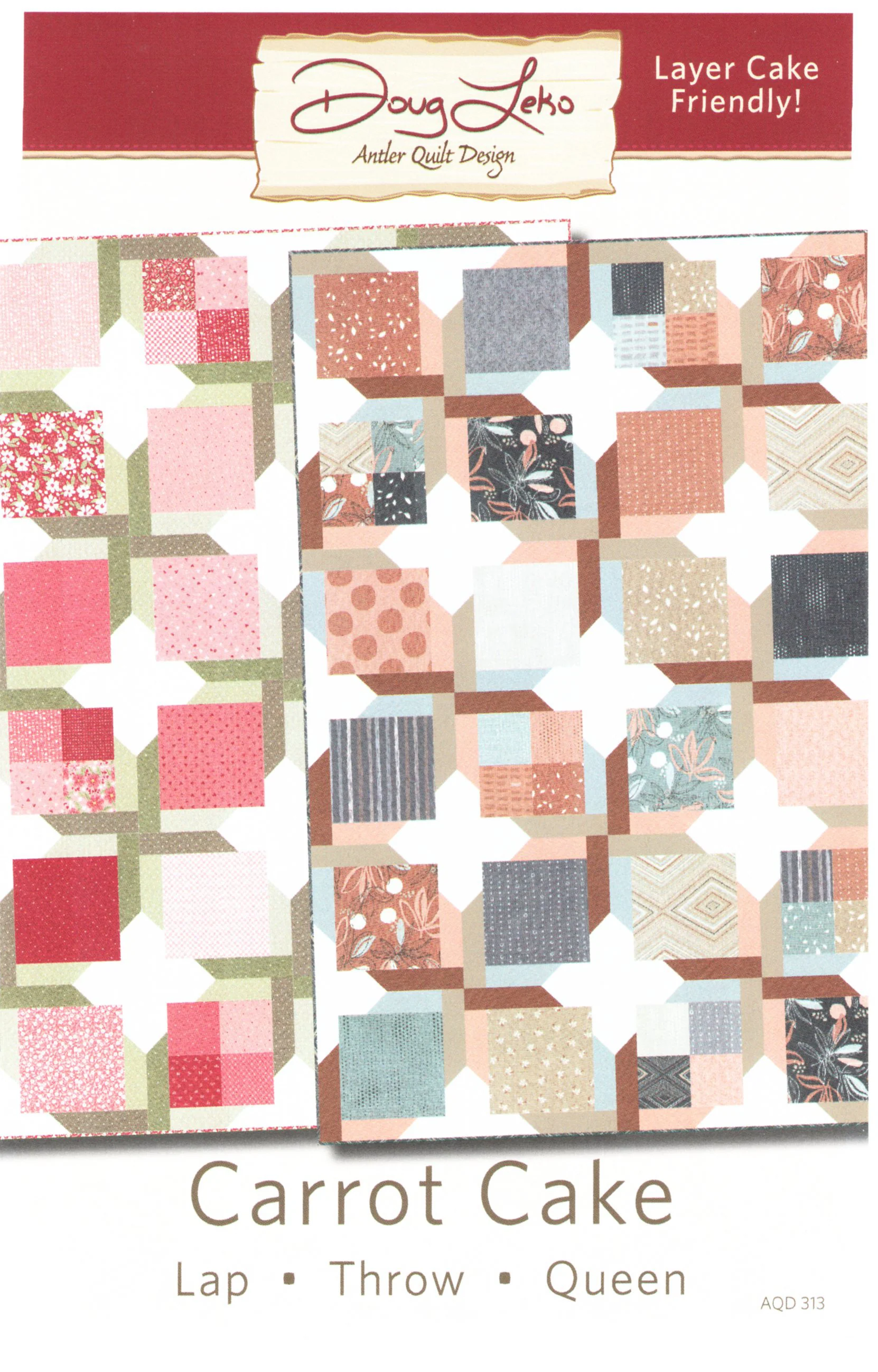 CARROT CAKE - Antler Quilt Design Pattern AQD 313 DIGITAL DOWNLOAD