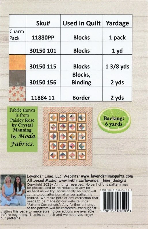 CHARMED...FOR SURE - Lavender Lime Quilt Pattern DLL 152 - Image 2
