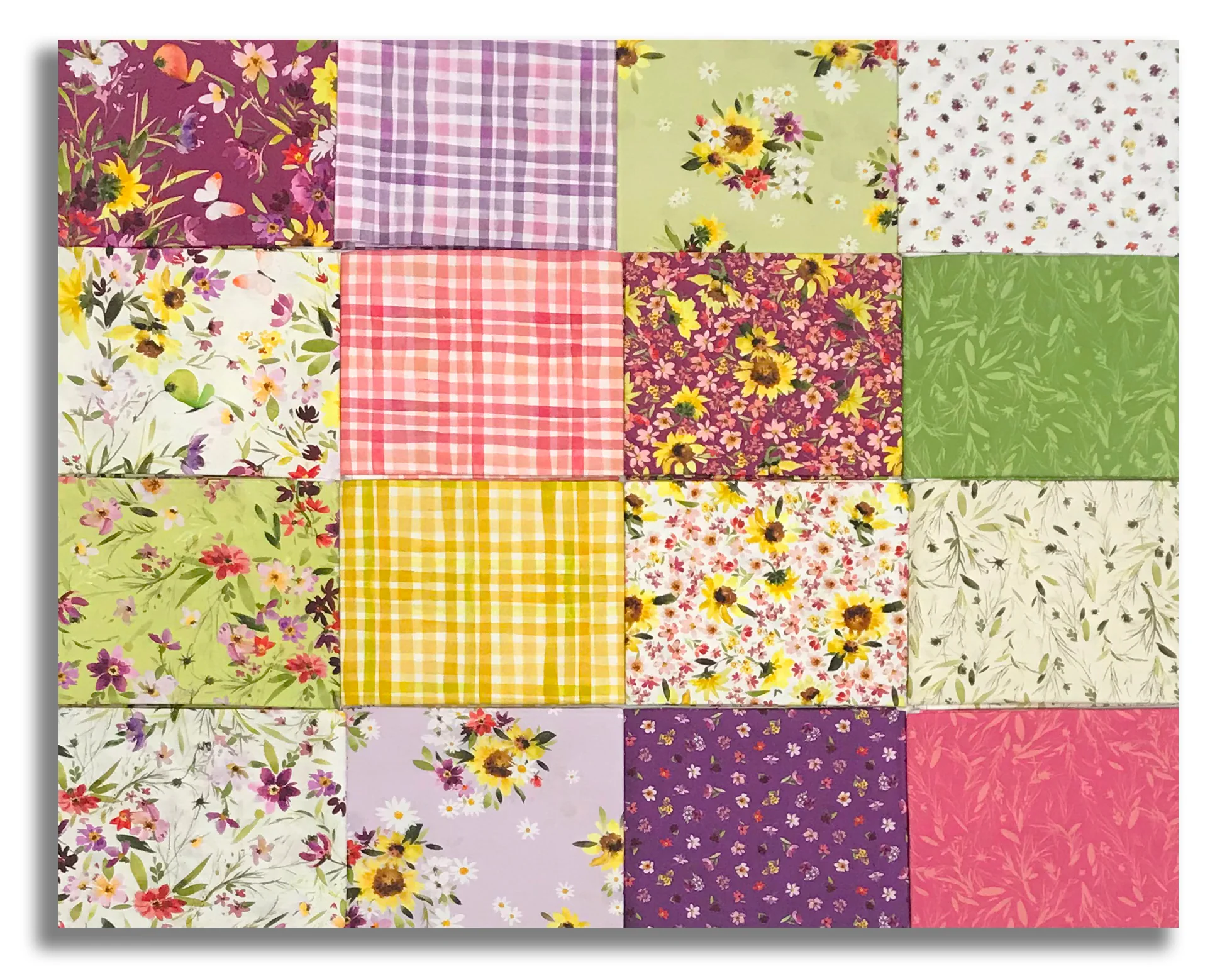 Clothworks Digital Pre-Cut 16 Piece Fat Quarter Bundle - FQ0509 - Summer Garden - Image 3