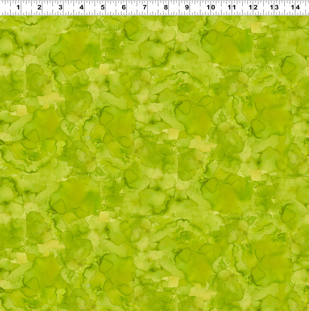 Clothworks Lily Pond Y4628 24 Olive Watercolor Wash By The Yard