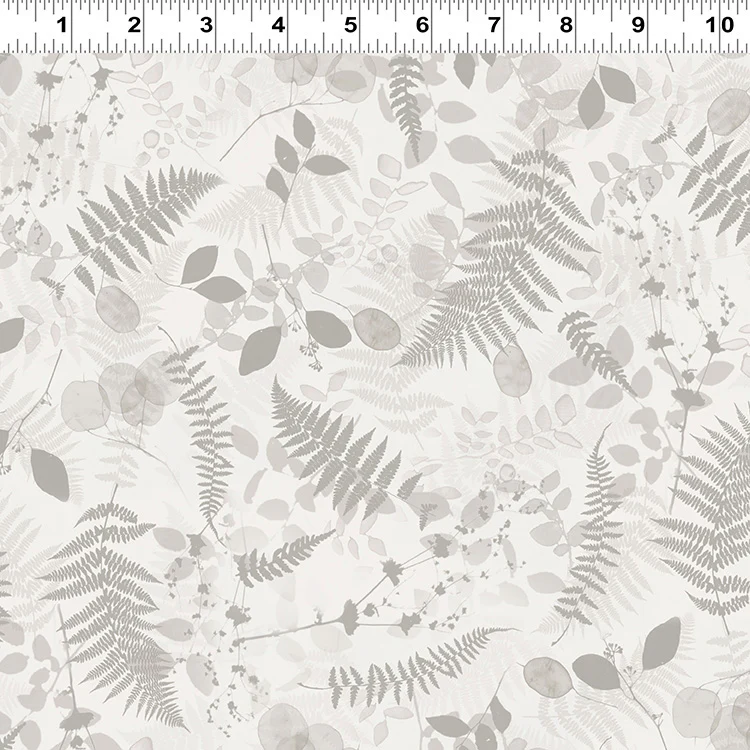 Clothworks Naturescape Y4654 61 Light Taupe Ferns By The Yard