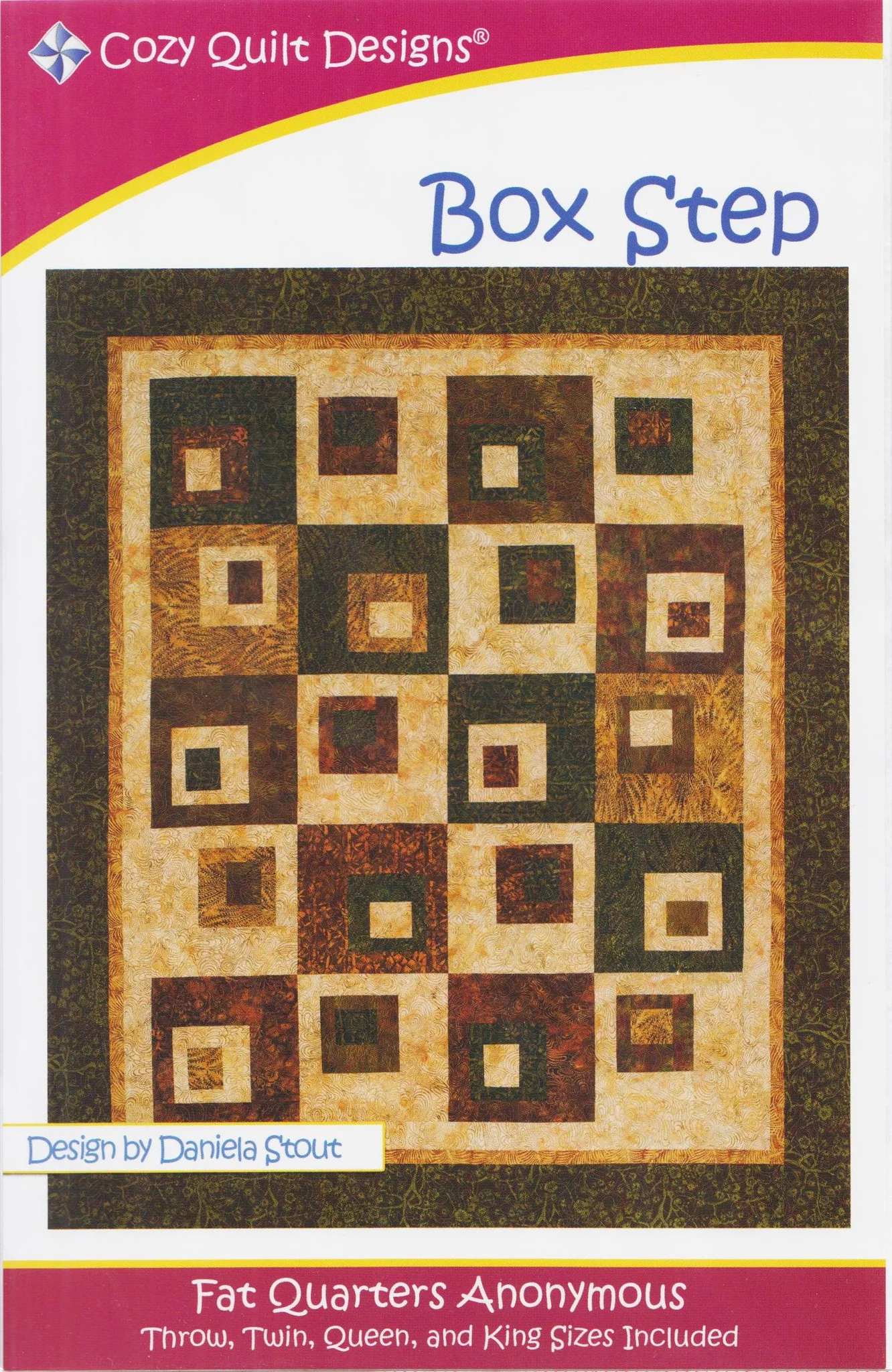 BOX STEP - Cozy Quilt Designs Pattern