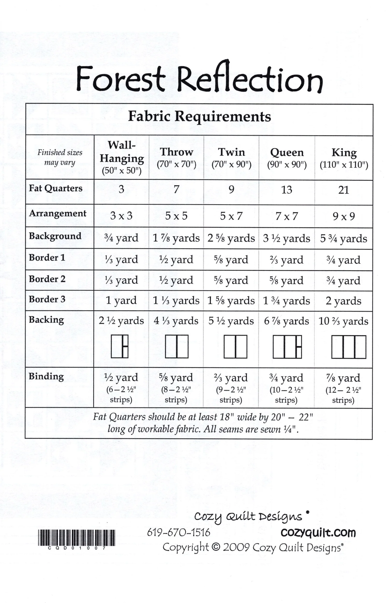 FOREST REFLECTION - Cozy Quilt Designs Pattern - Image 2