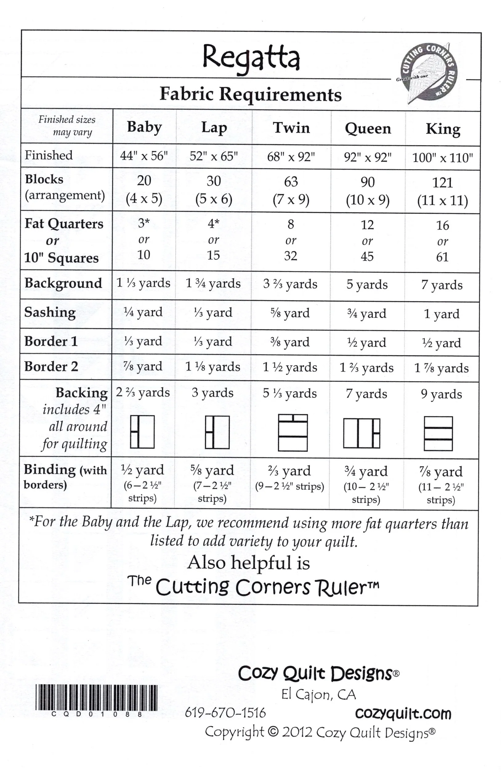 REGATTA - Cozy Quilt Designs Pattern - Image 2