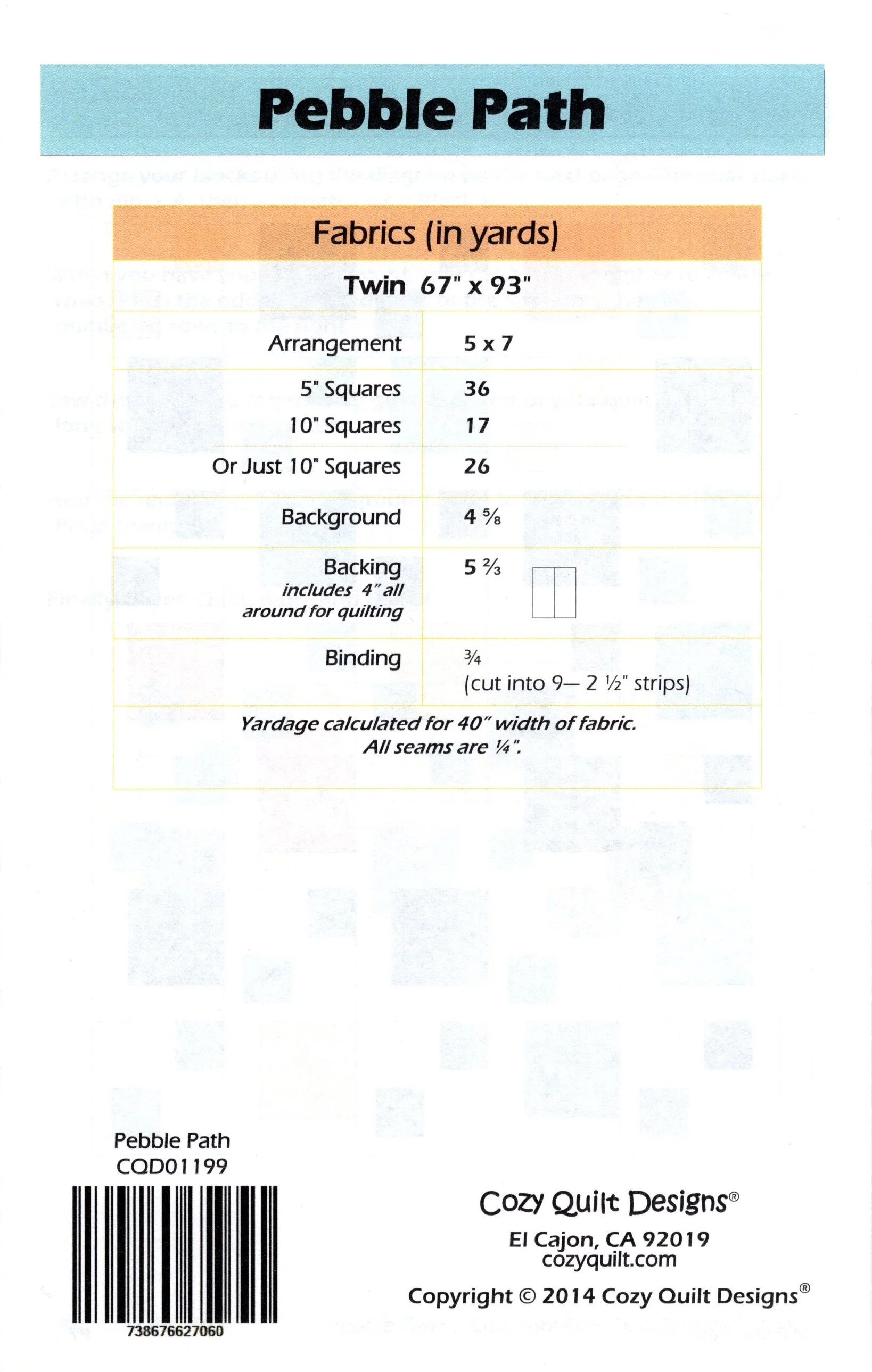 PEBBLE PATH - Cozy Quilt Designs - Image 2