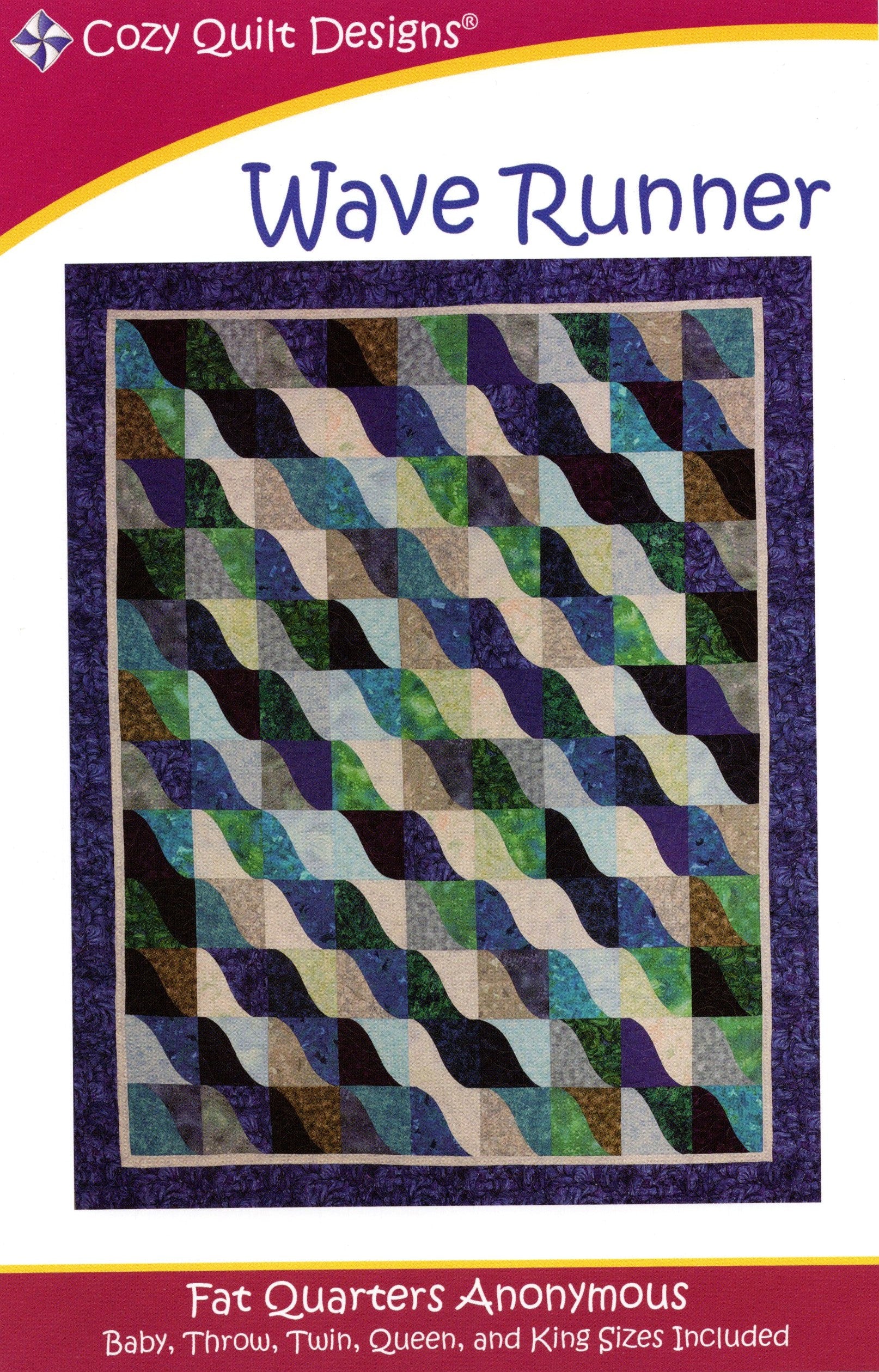 WAVE RUNNER - Cozy Quilt Designs Pattern
