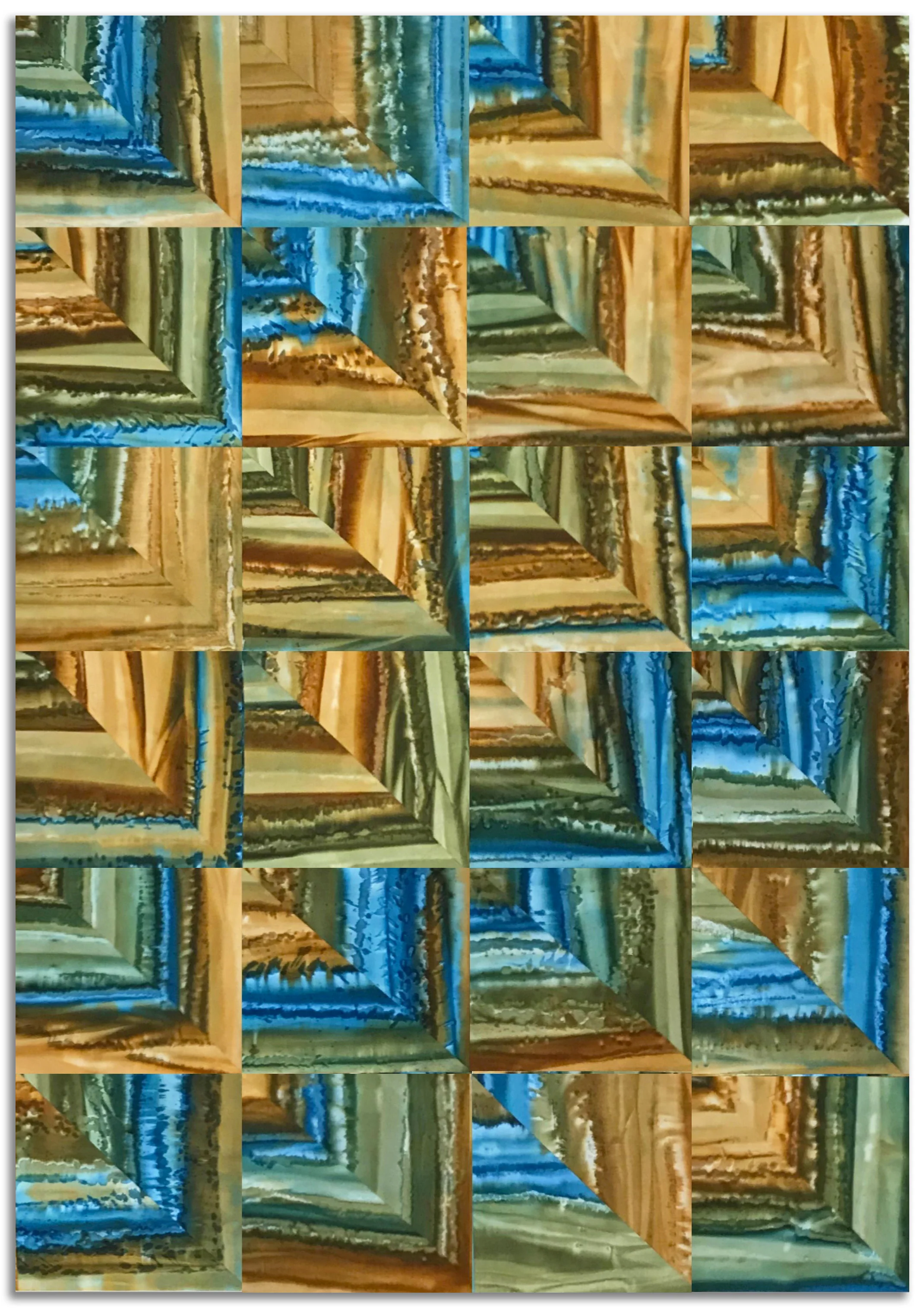 Cutting Corners 35 x 53" Fully Finished Sample Quilt - Painted Desert