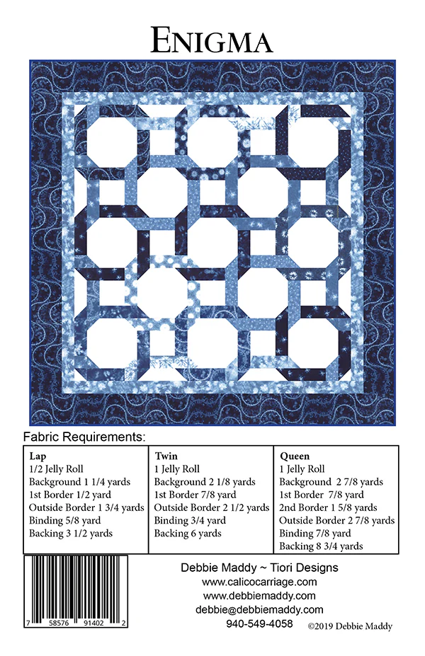 ENIGMA - Calico Carriage Quilt Designs Pattern CCQD174 - Image 2