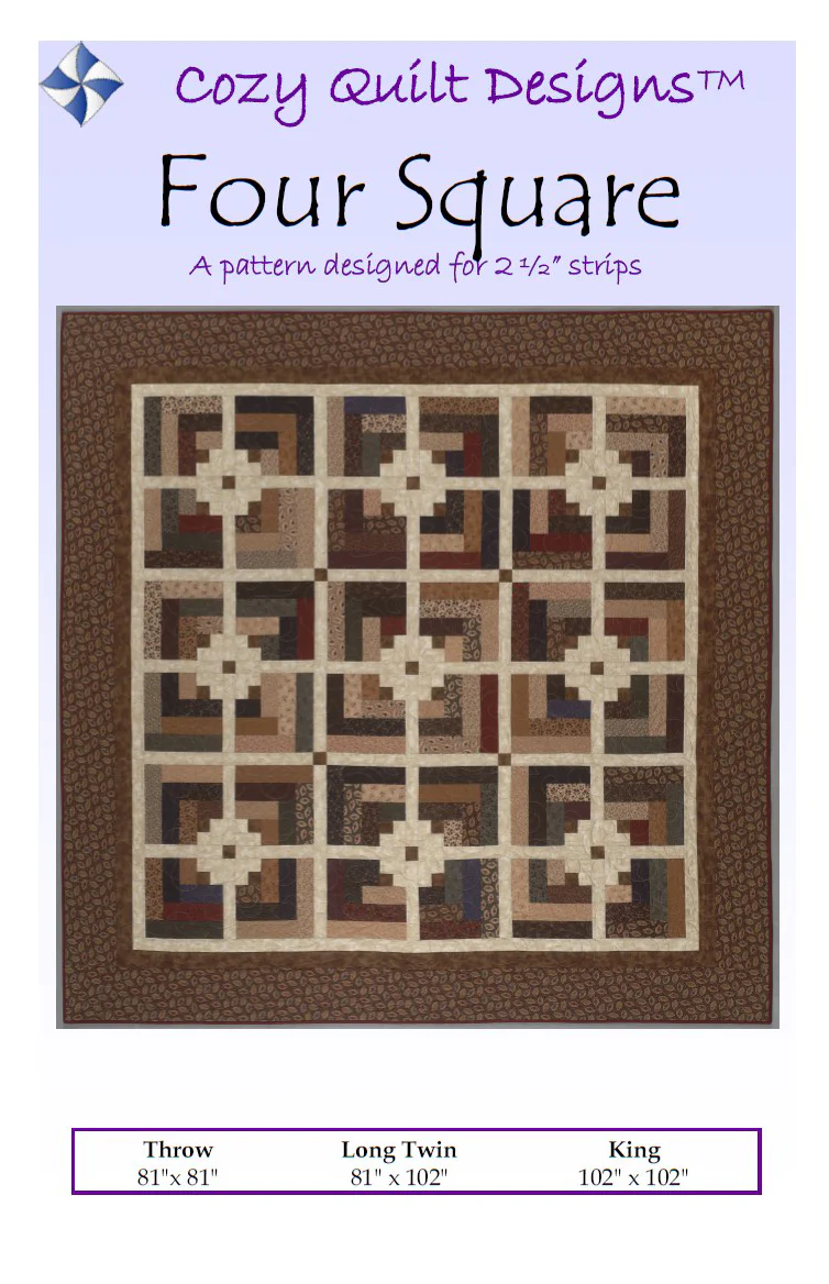 FOUR SQUARE - Cozy Quilt Designs Pattern