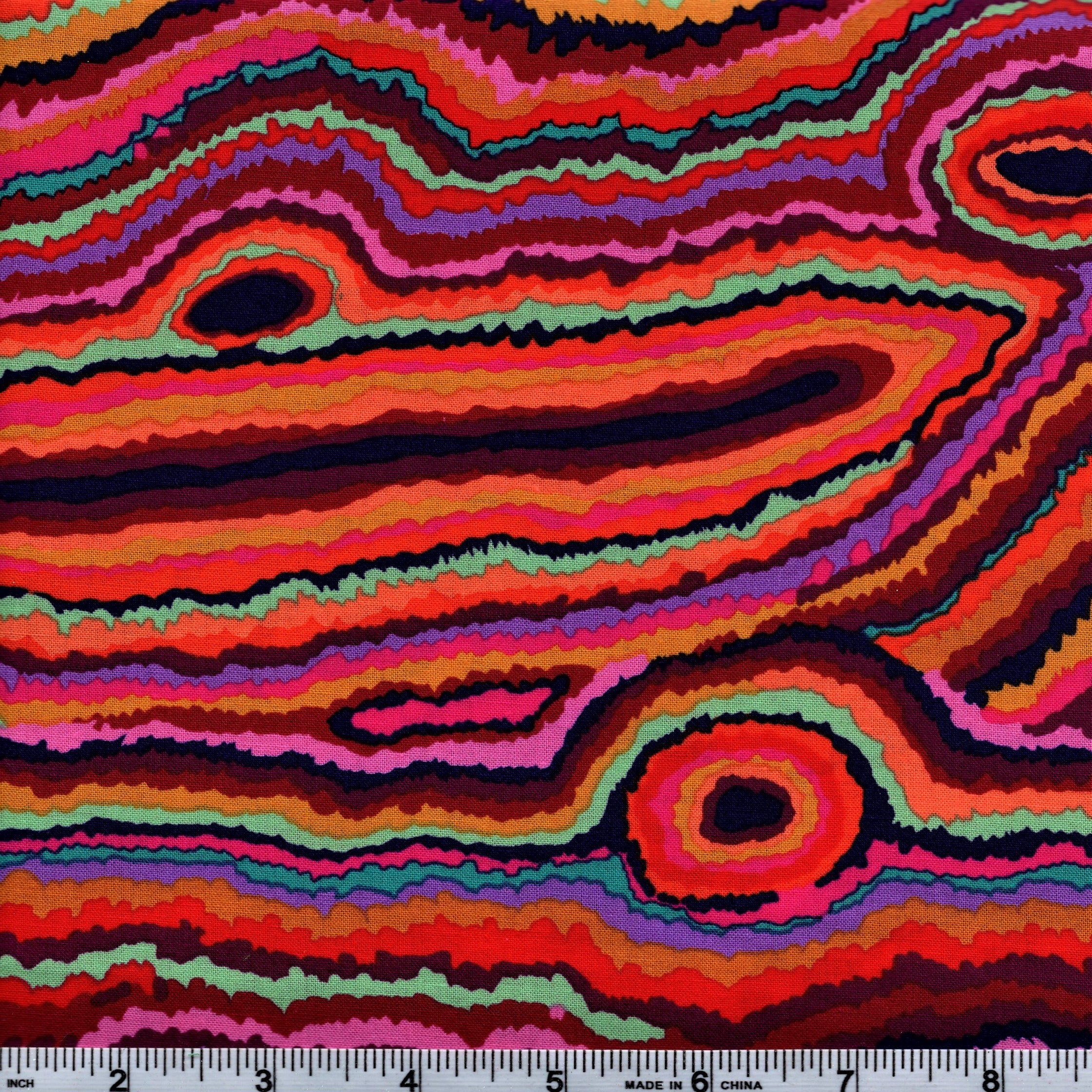 Free Spirit Kaffe Fassett PWGP131 Red Jupiter By The Yard