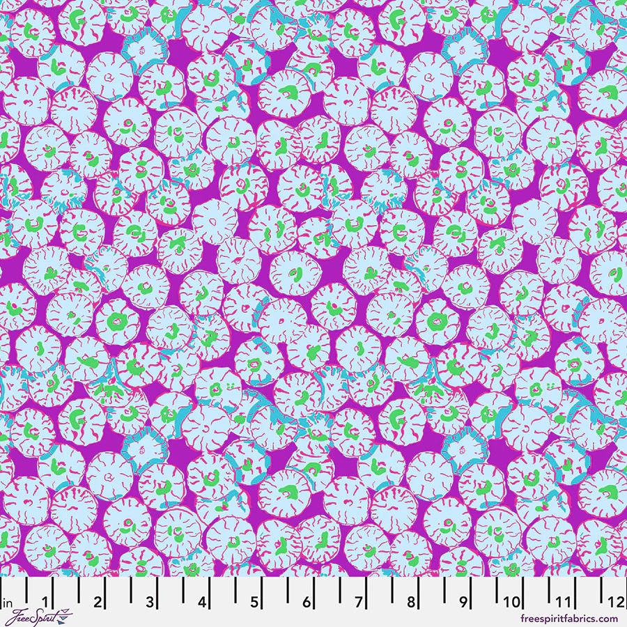 Free Spirit Kaffe Fassett Collective PWBM031 Purple Sand Dollar By The Yard