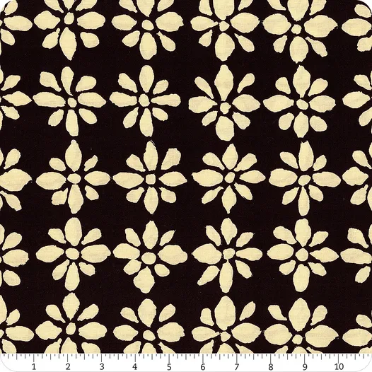 Free Spirit Kaffe Fassett Collective PWBM094 Black Snow Flower By The Yard