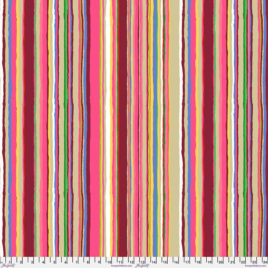 Free Spirit Kaffe Fassett Collective PWGP209 Magenta Echo Stripe By The Yard