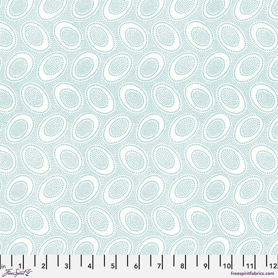 Free Spirit Kaffe Fassett PWGP071 Water Aboriginal Dot By The Yard