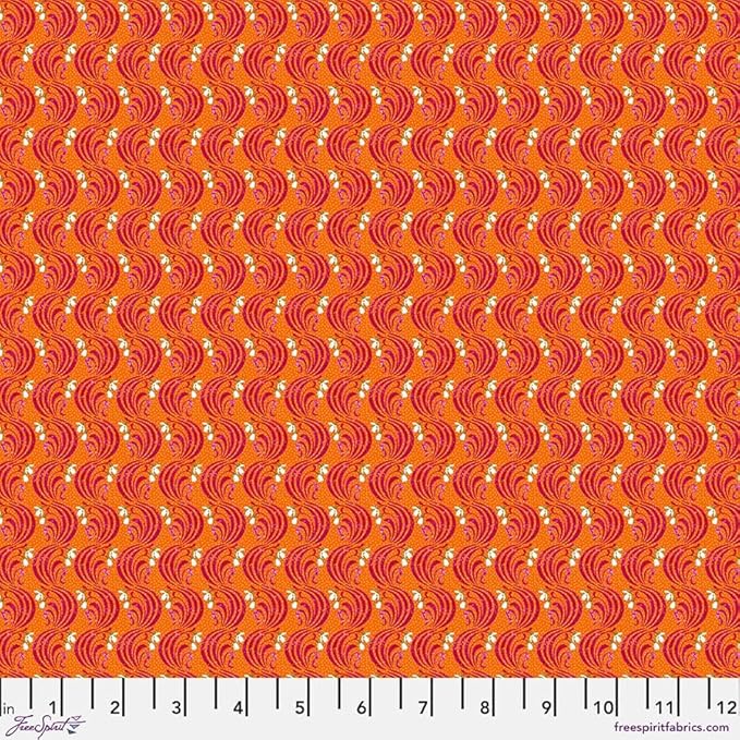 Free Spirit PWOB110 Orange January By The Yard