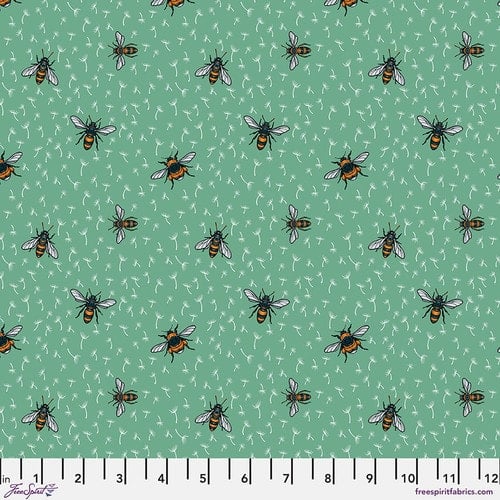 Free Spirit PWRH098 Mint Bees By The Yard