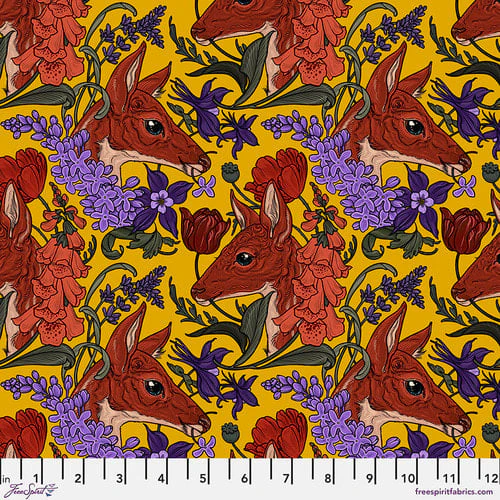 Free Spirit PWRH101 Yellow Deer By The Yard