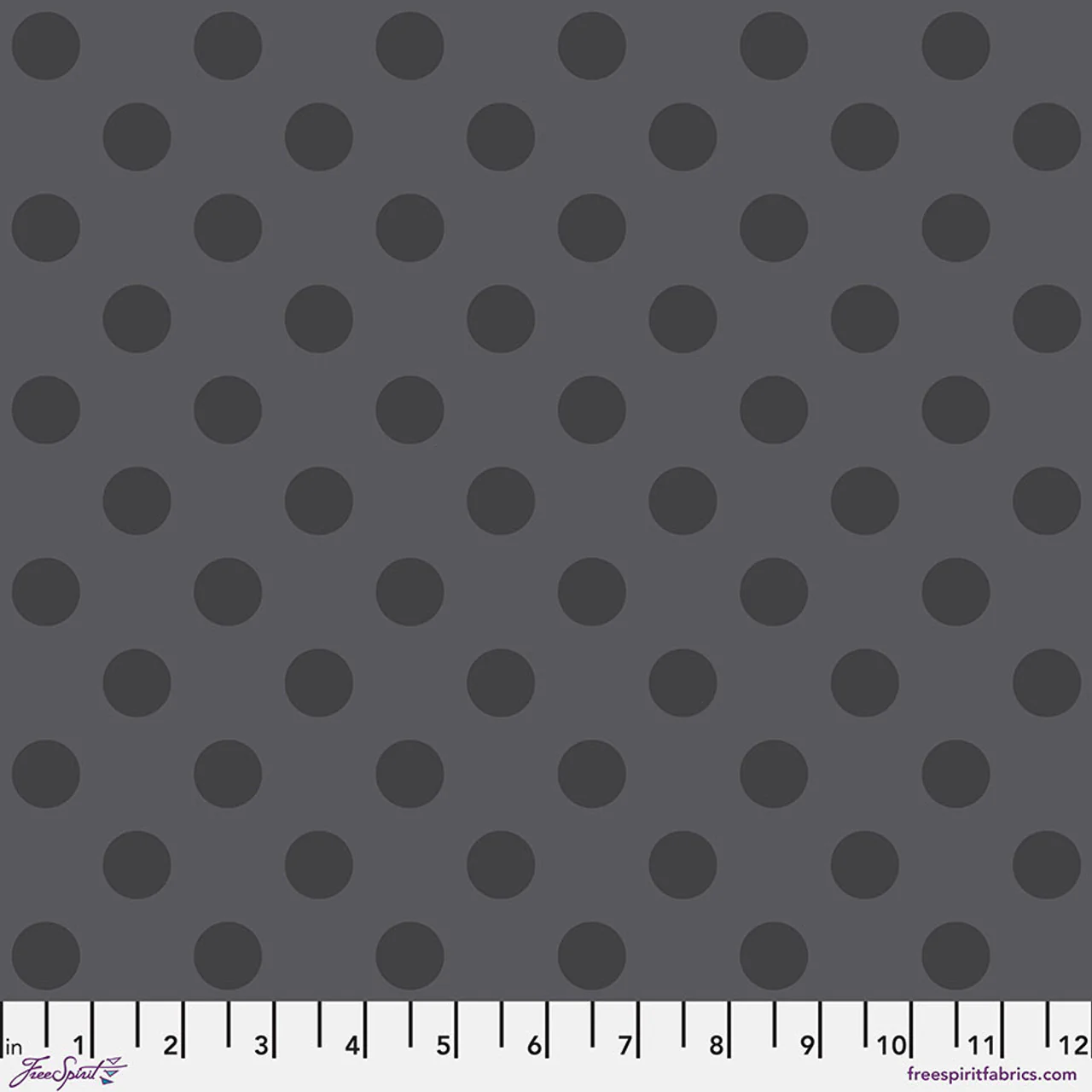 Free Spirit True Colors: Graywork PWTP118 Carbon Pom Pom By The Yard