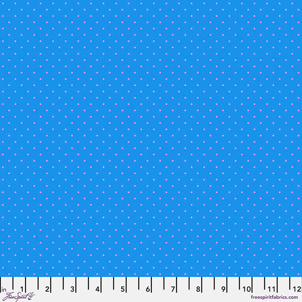 Free Spirit Tula's True Colors PWTP185 Sky Tiny Dots By The Yard