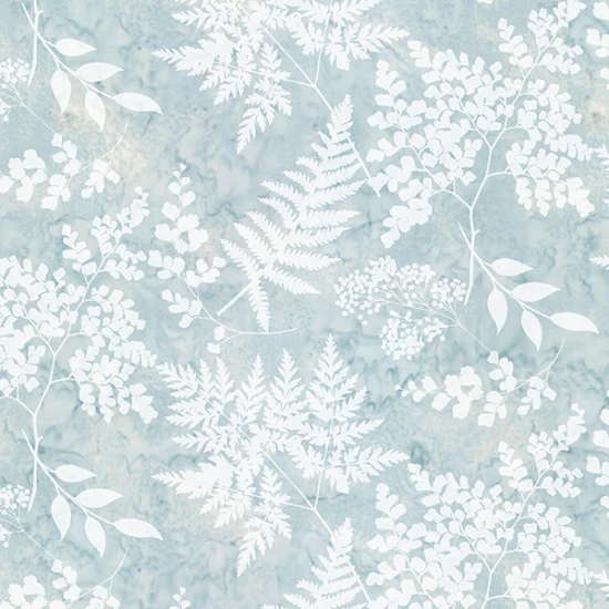 Hoffman Bali Batik V2529 113 Frost Mixed Fern By The Yard