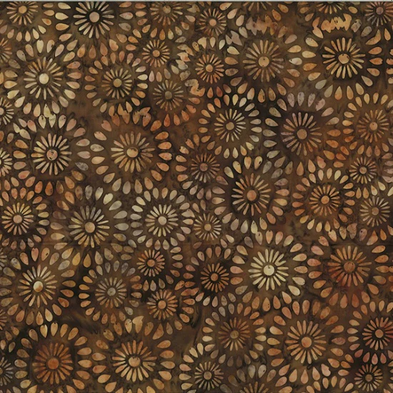 Hoffman Bali Batik V2538 58 Earth Round Floral By The Yard