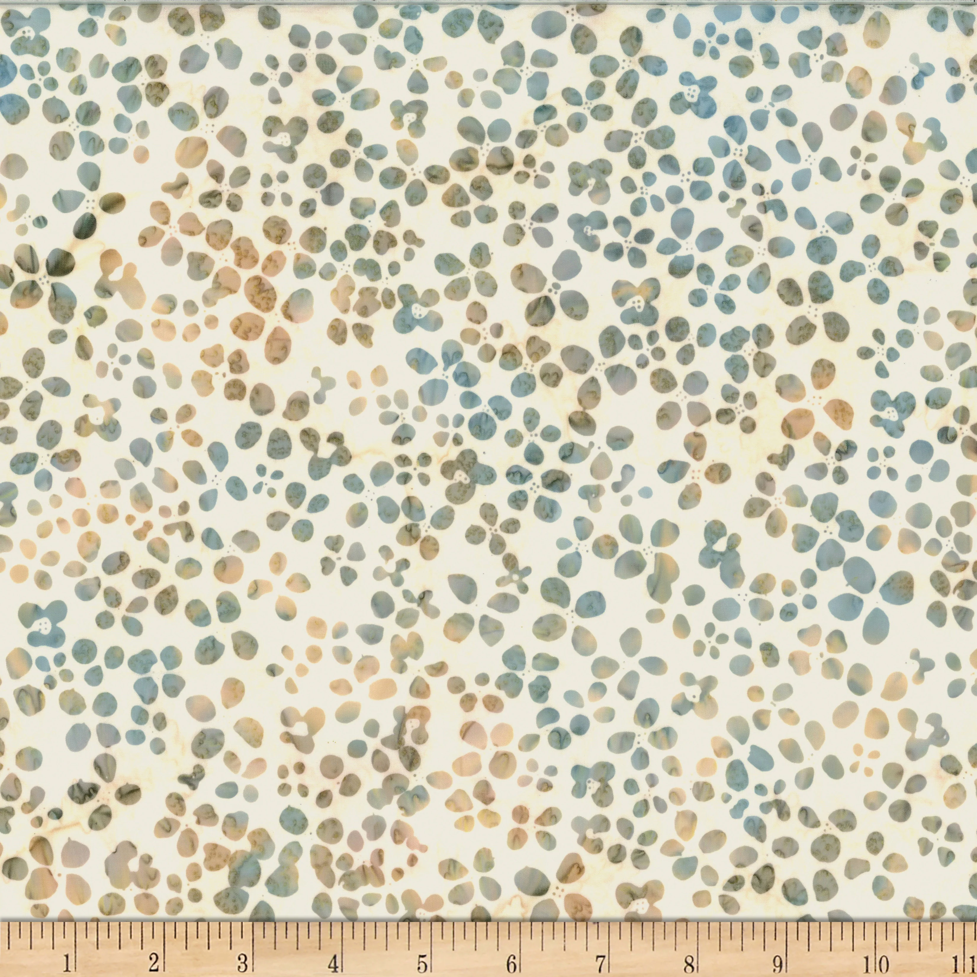 Hoffman Bali Batik X2616 294 Sandpiper Packed Floral By The Yard