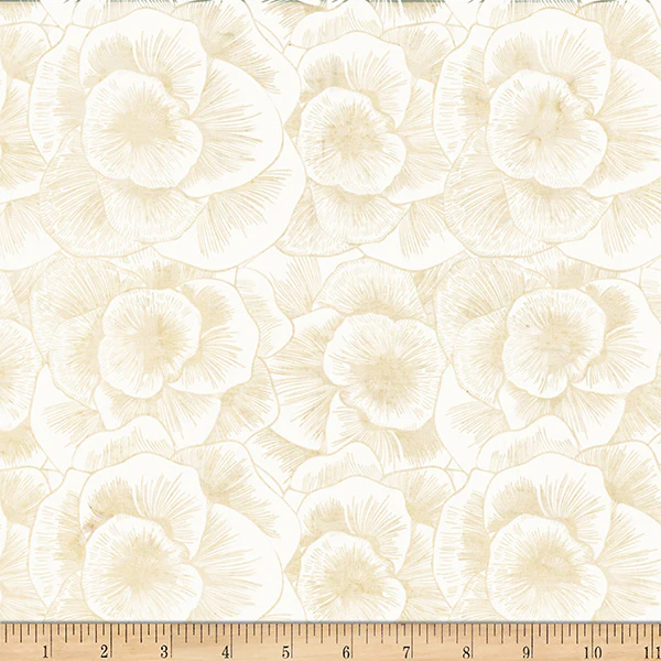 Hoffman Bali Batik X2633 265 Oyster Linear Peony By The Yard