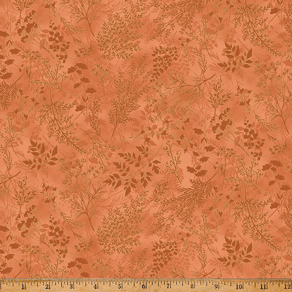 Hoffman Spectrum Print Harvest Bouquet X5546 613 Rustica Tonal Stems The Yard