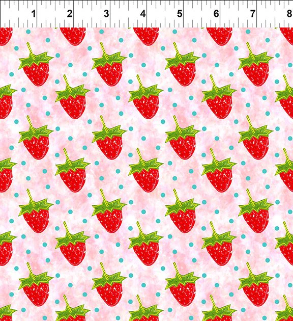 In The Beginning ABC's Of Color 7JHW 1 Pink Strawberries By The Yard