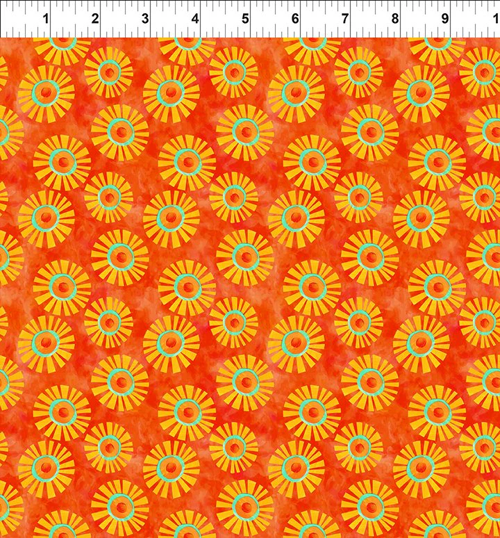 In The Beginning ABC's Of Color 8JHW 1 Orange Suns By The Yard