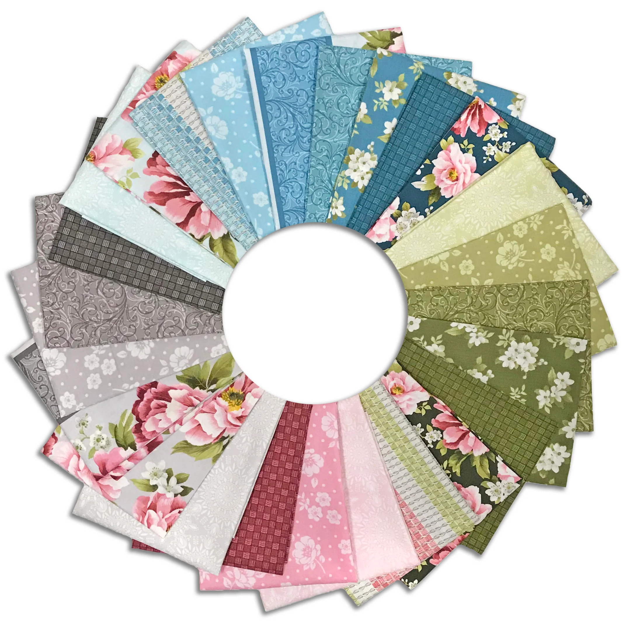Matt's Benartex Pre-Cut 25 Piece Fat Quarter Bundle - Camellia