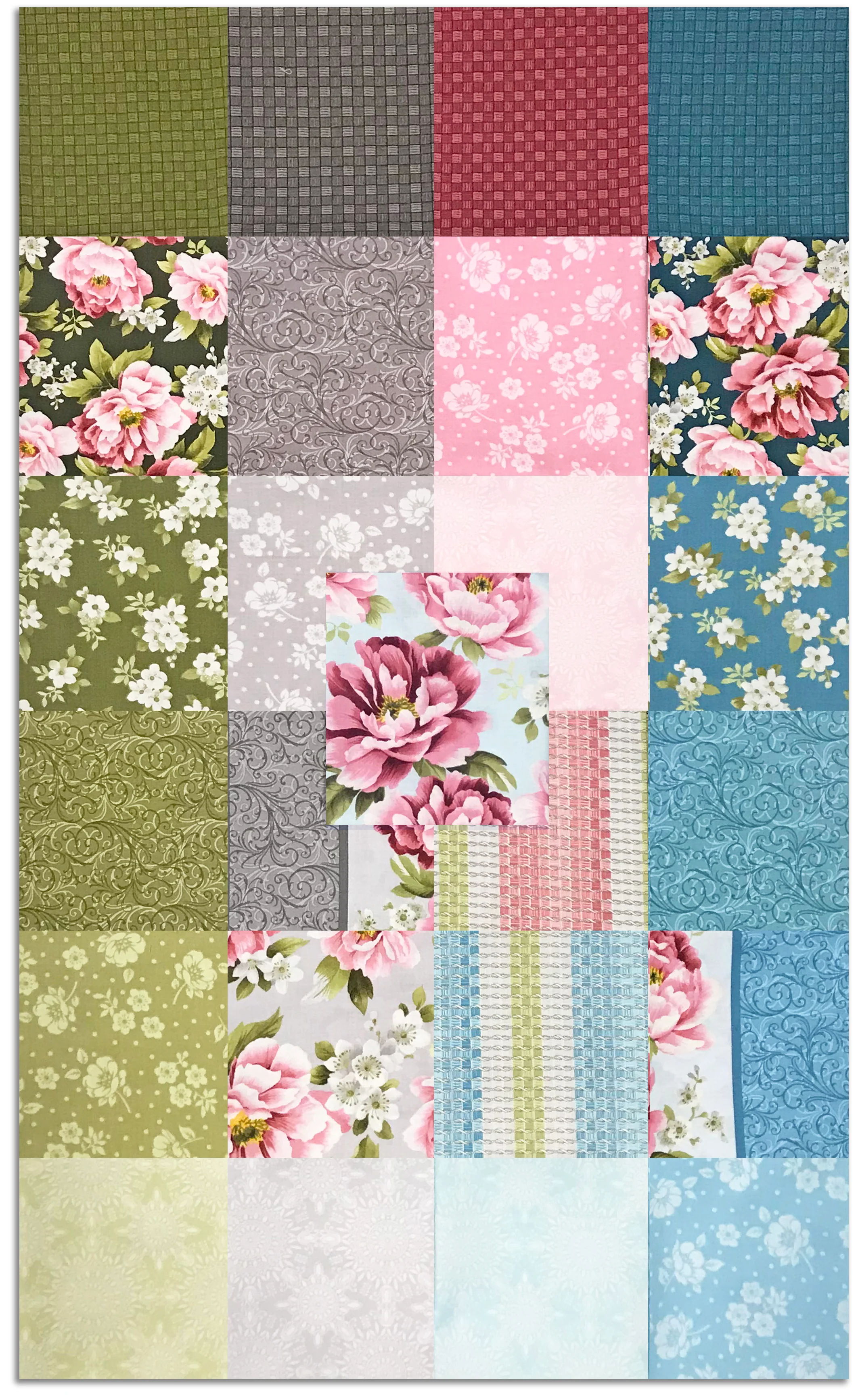 Matt's Benartex Pre-Cut 25 Piece Fat Quarter Bundle - Camellia - Image 2