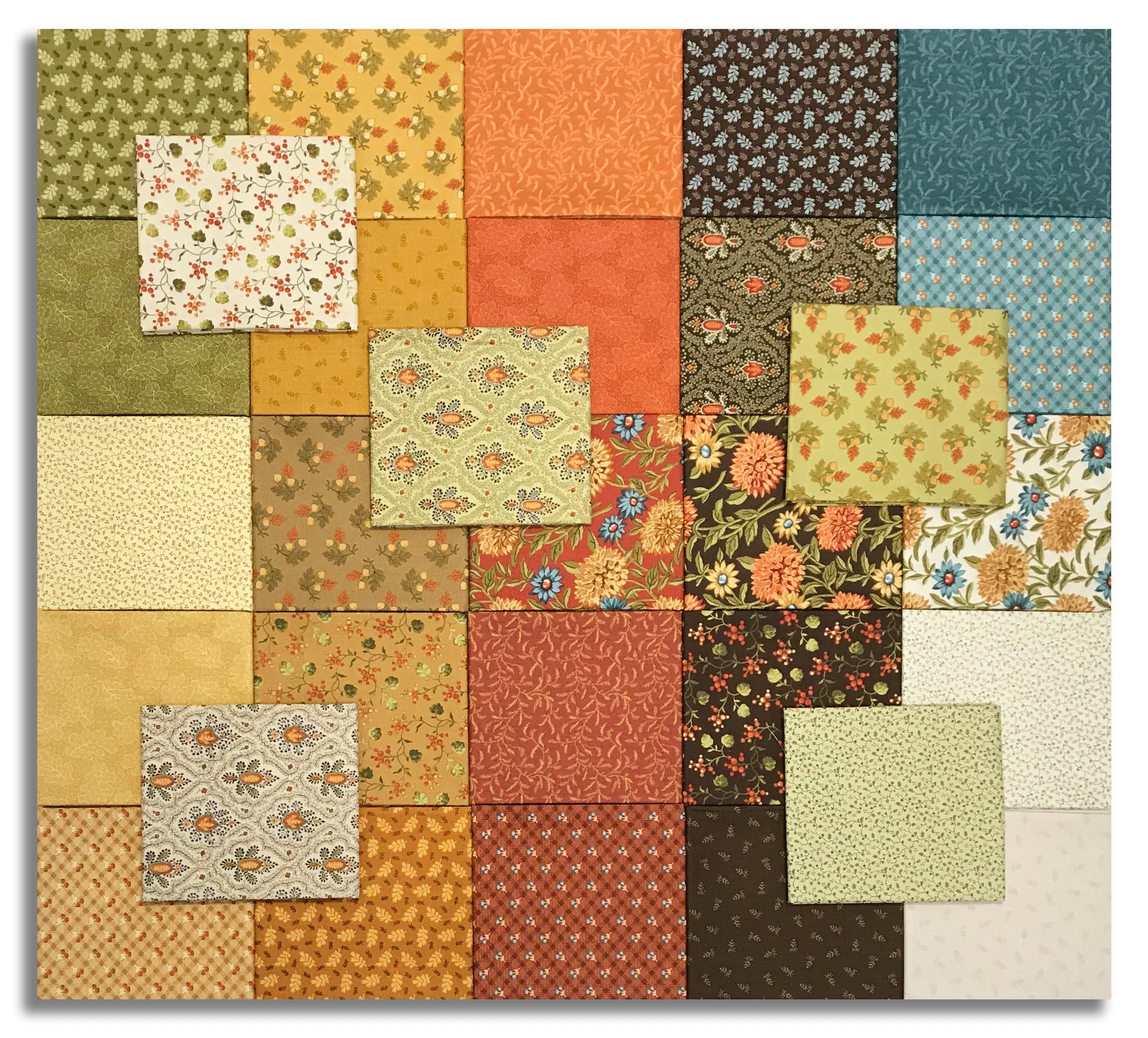 Matt's Cut Andover Pre-Cut 30 Piece Fat Quarter Bundle - Autumn Woods - Image 2