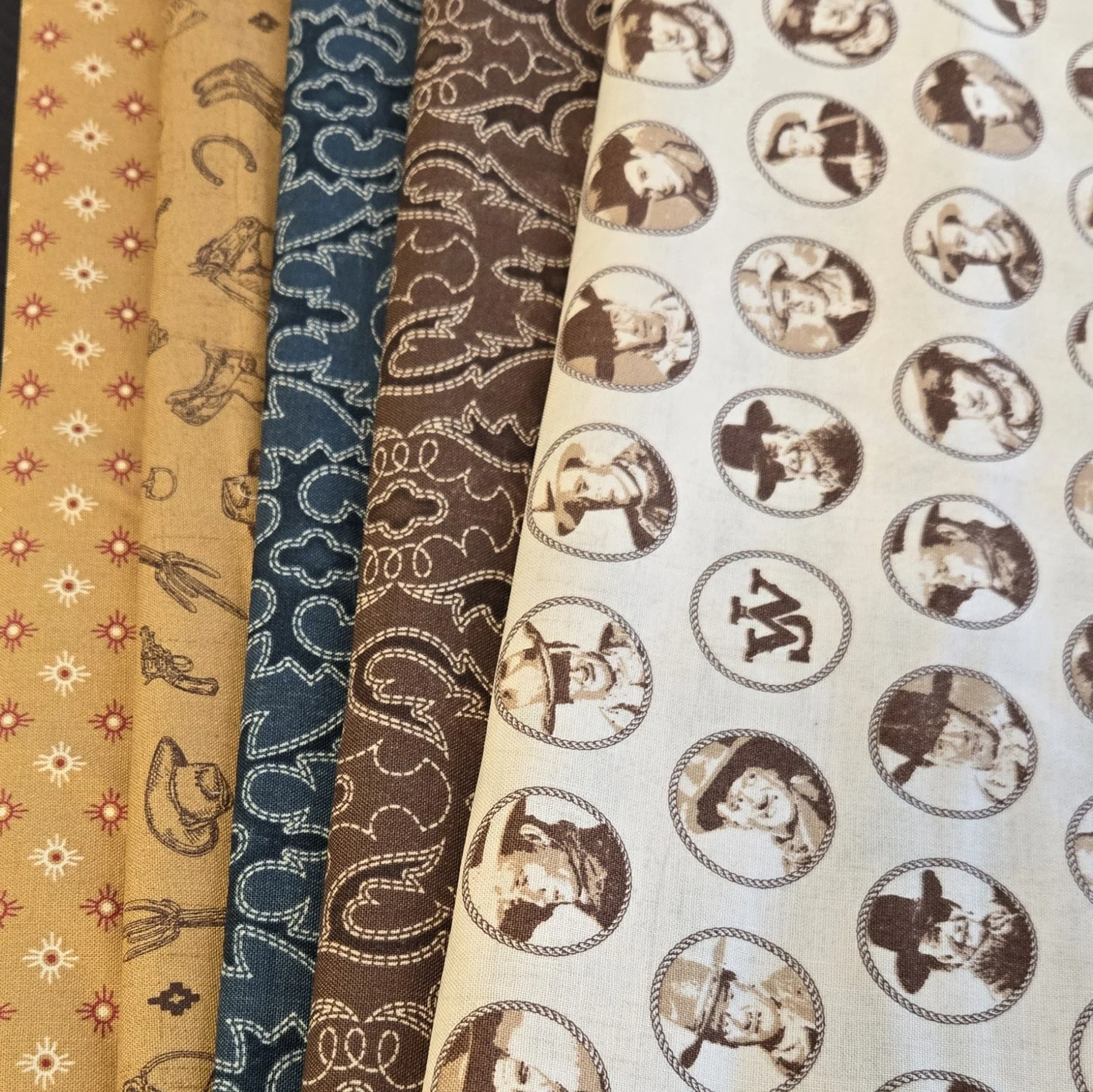 Matt's Mystery Bundles - 3.48 yards - John Wayne- Assorted Remnants