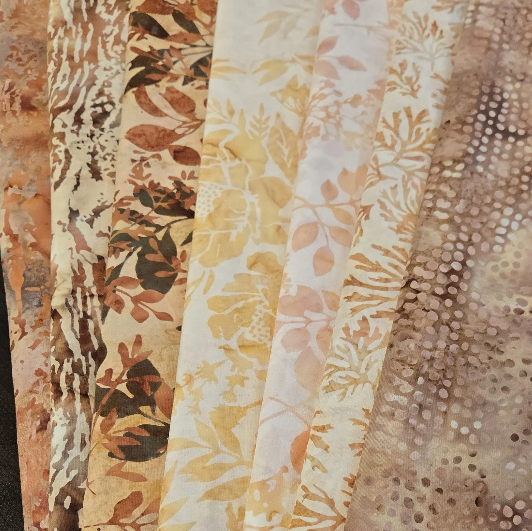 Matt's Mystery Bundles - 6.48 yards -Batiks #14 - Assorted Remnants