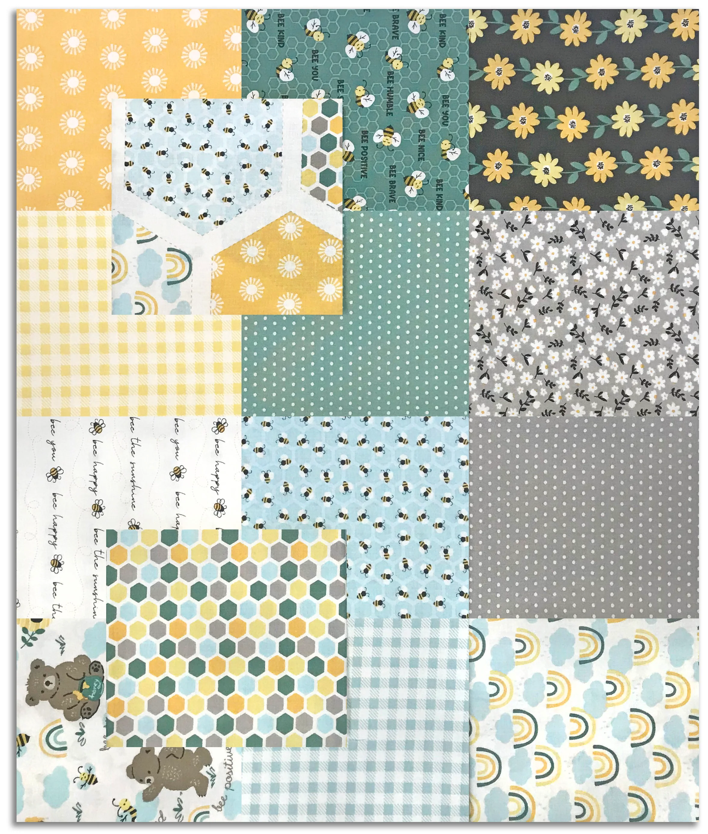Matt's Pre-Cut 14 Piece Fat Quarter Bundle - Studio E - Hello Honey! - Image 2