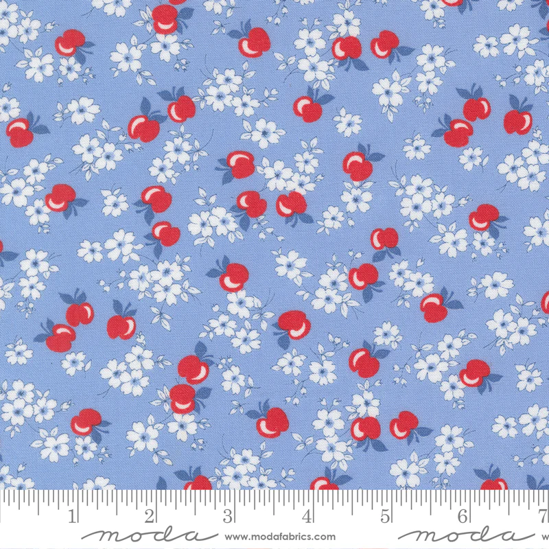 Moda 30's Playtime 2025 23371 17 Sky Apple Blossoms By The Yard