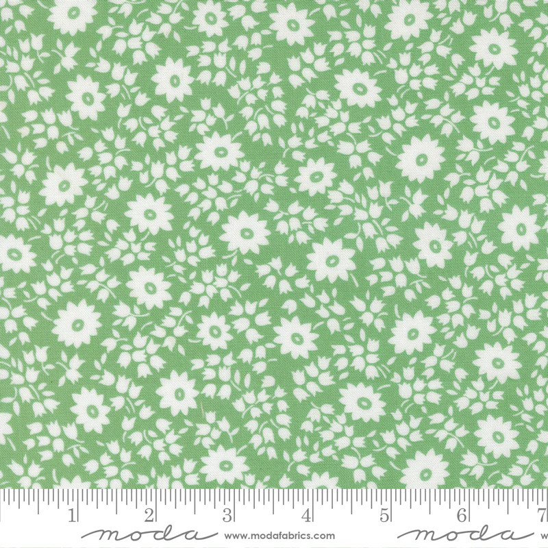 Moda 30's Playtime 2025 23372 16 Aloe Perky Posies By The Yard