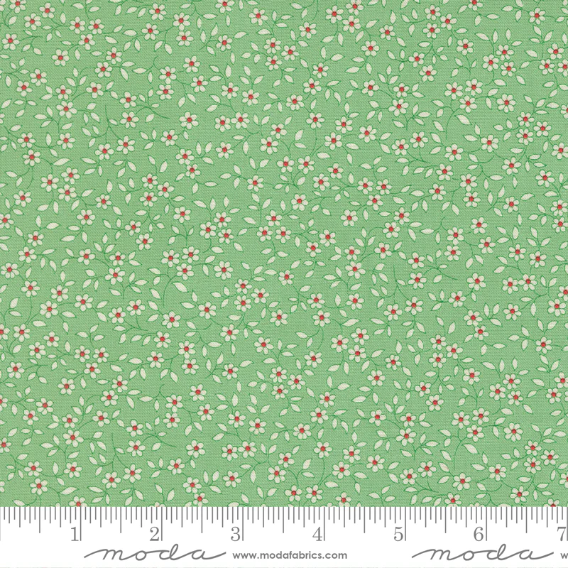 Moda 30's Playtime 2025 23378 16 Aloe Ditsy Vines By The Yard