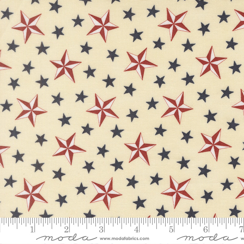 Moda America 250 Years 56181 11 Parchment Tossed Stars By The Yard