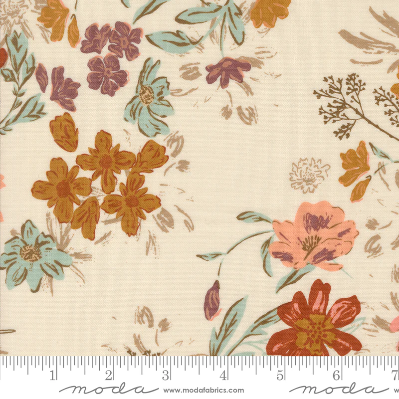Moda Foraged Found & Hand Me Down 45630 11 Eggshell Harvest Bloom By The Yard