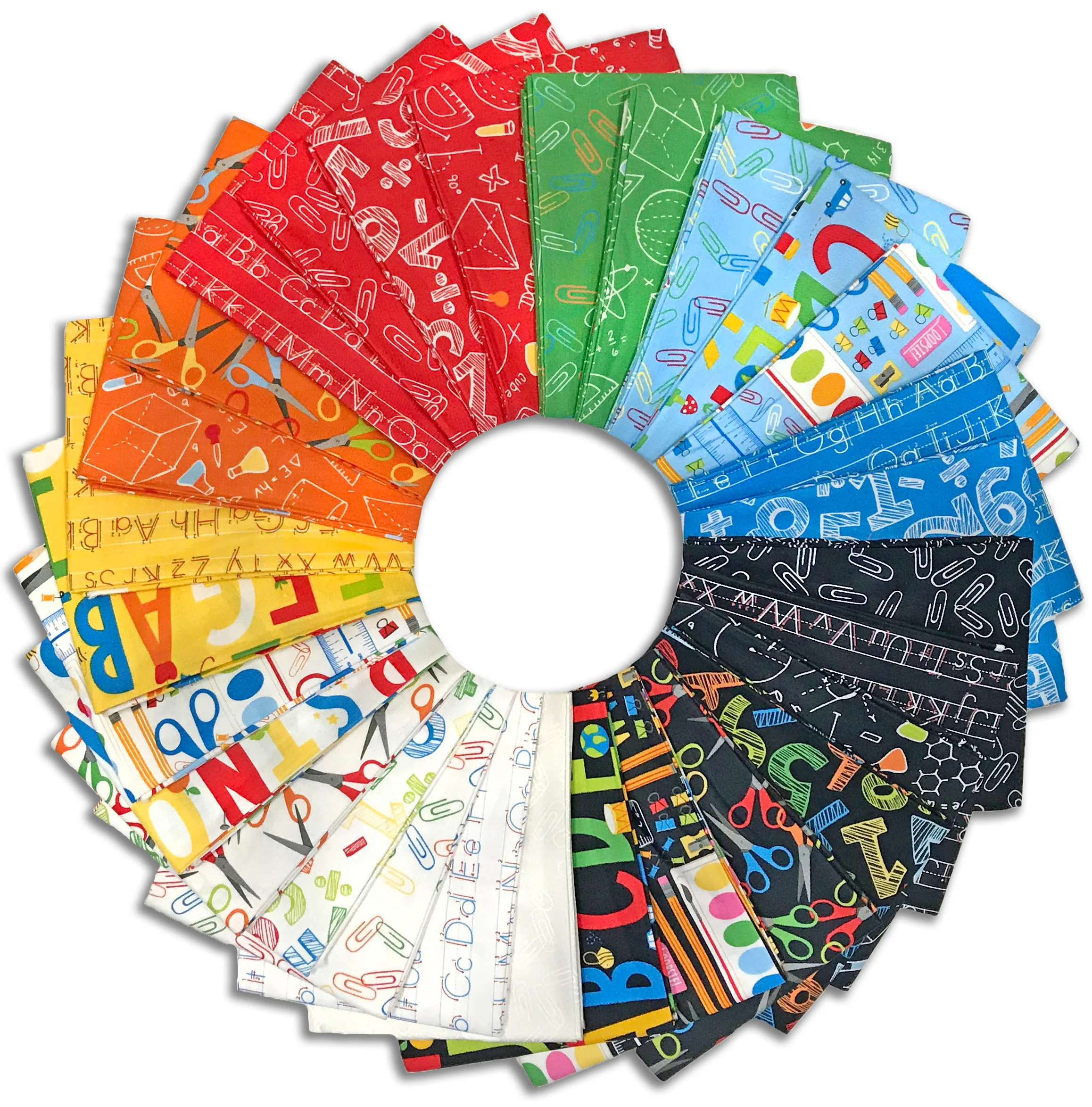 Moda Pre-Cut 29 Piece Fat Quarter Bundle - Back To School