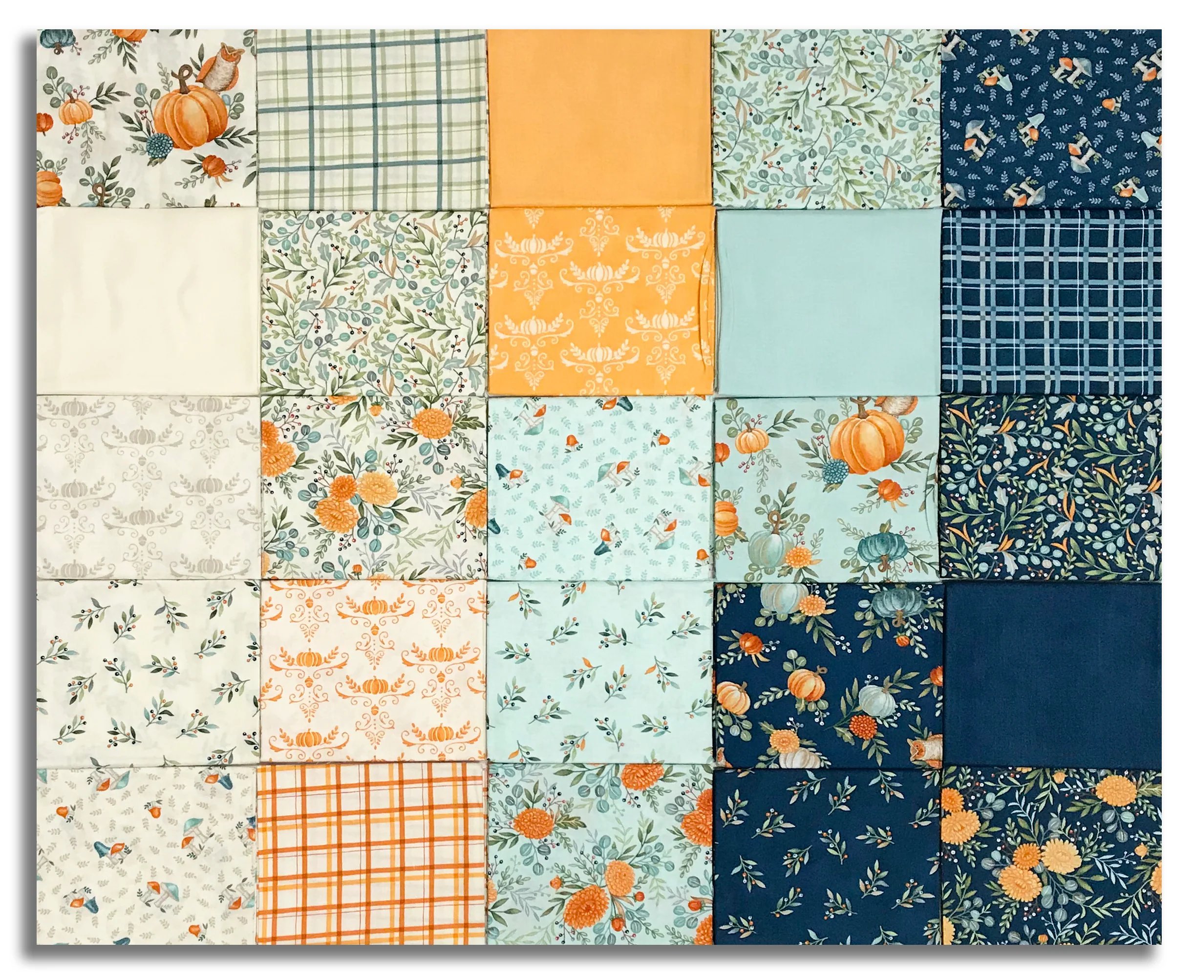 Moda Pre-Cut 26 Piece Fat Quarter Bundle With 24" PANEL - I Love Fall Most Of All - Image 3