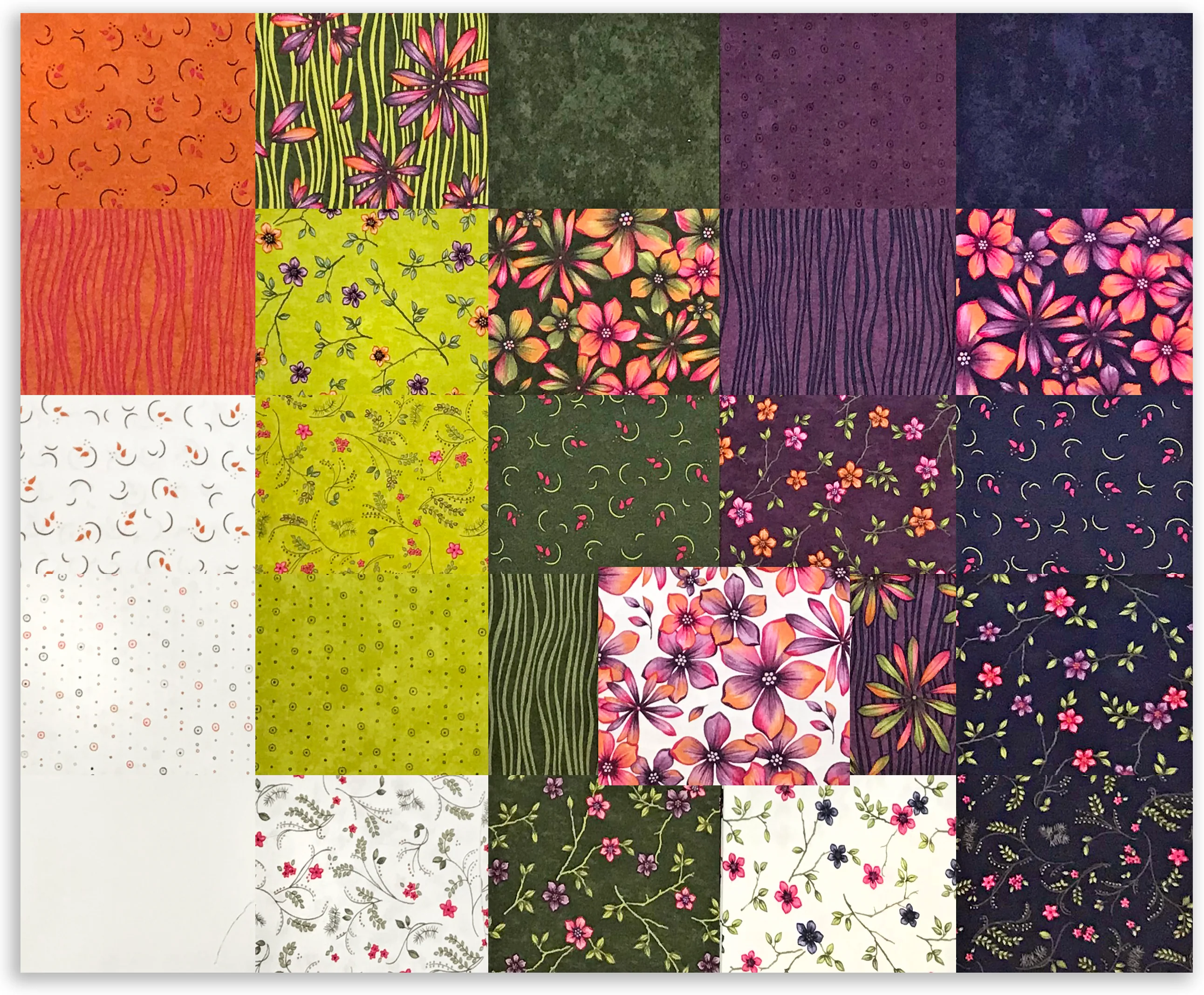 Moda Pre-Cut 26 Piece Fat Quarter Bundle - In Bloom - Image 2