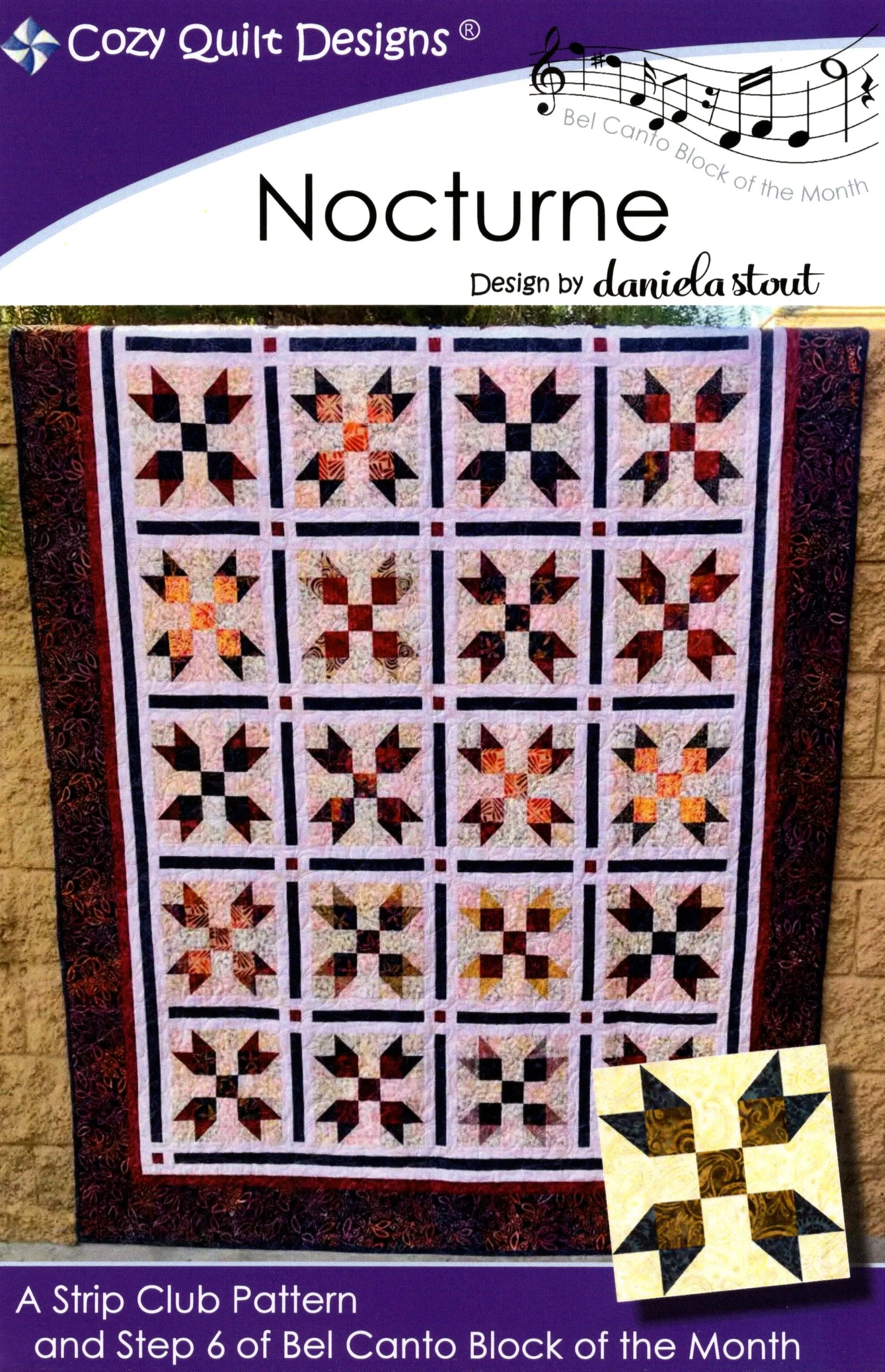 NOCTURNE - Cozy Quilt Designs Pattern DIGITAL DOWNLOAD