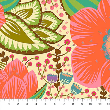 Northcott Overdressed AMT149 12V Coral Honorable By The Yard